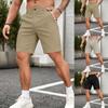 Herren Einfarbige Golfshorts Outdoor-Sportshorts Atmungsaktiv Leicht Schnelltrocknend Bequeme Passform Mittellange Shorts für Aktive Kleidung