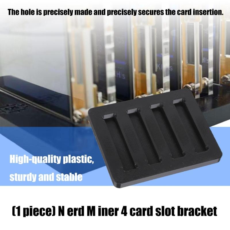 2.8inch 4 Slots Base Bracket for Bitcoins NerdMiner NMMiner 4 Slot Plastic Holder For Quick Assembly