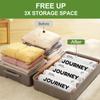 2/6pcs Hand Roll Compression Bags For Clothes And Blankets Vacuum Storage Bag For Non Pumping Sealed Bag Travel Storage