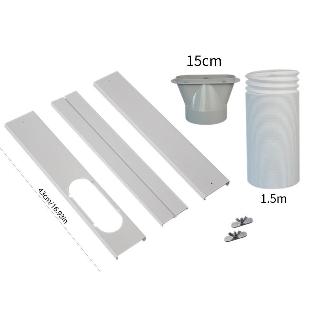 Air Conditioner Window Baffle Kit Portable Mobile Air Conditioning Exhaust Hose Kit Lightweight Accessories for Home Office Part