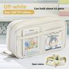 Canvas Pencil Case Large Capacity Durable School Supplies For Students