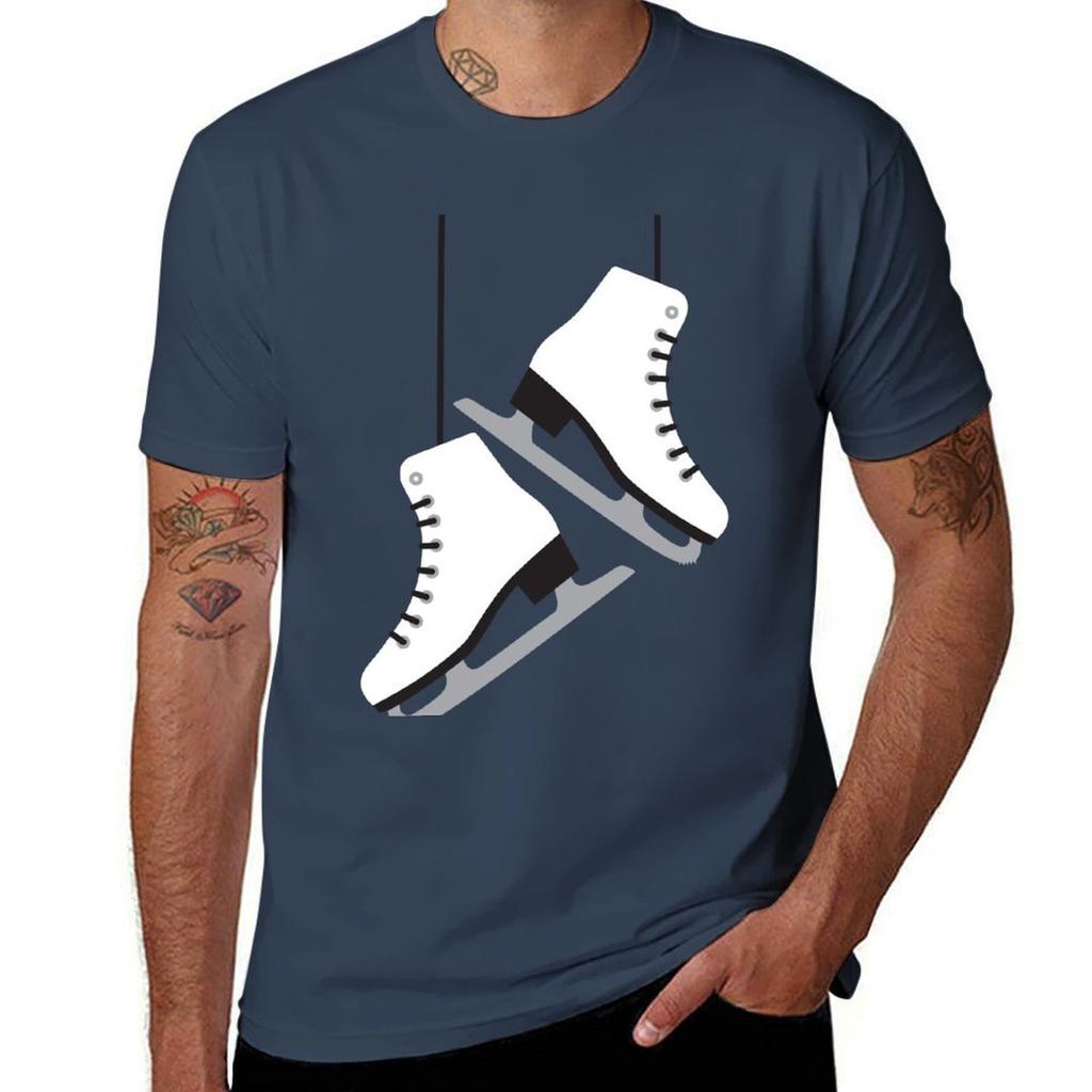 White female Skates TShirt Casual Daily Wear Short Sleeve Top