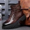 Fashion Italian Ankle Boots Winter Work Boots Men's Business Boots Wear-resistant Soles Men's Casual Boots Cold Resistant Cotton Boots