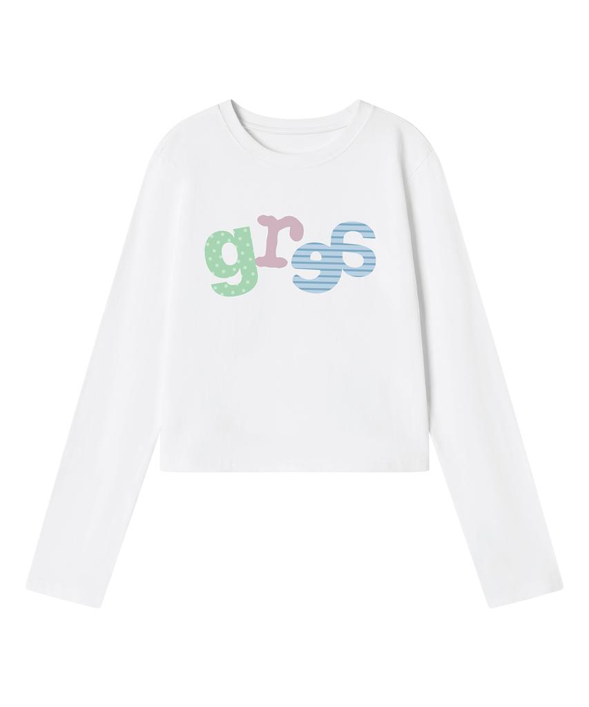 GRAVER [Unisex] Grae-S Spring Long Sleeve T-Shirt_White