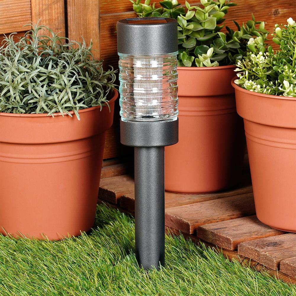 Lampe de Jardin Solaire, Lampe de Sol LED avec Capteur