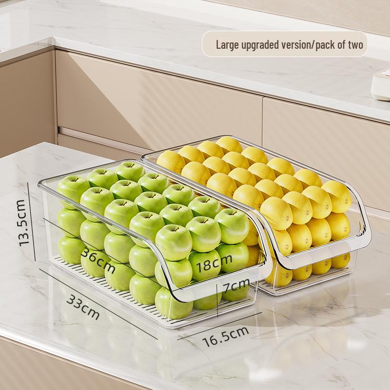 Transparent Egg Rack & Fresh-Keeping Refrigerator Drawer Box