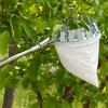 Metal Fruit Picker Agricultural Bayberry Jujube Fruit Picking Tool Garden Orchard Apple Peach High Tree Catcher Collection Pouch