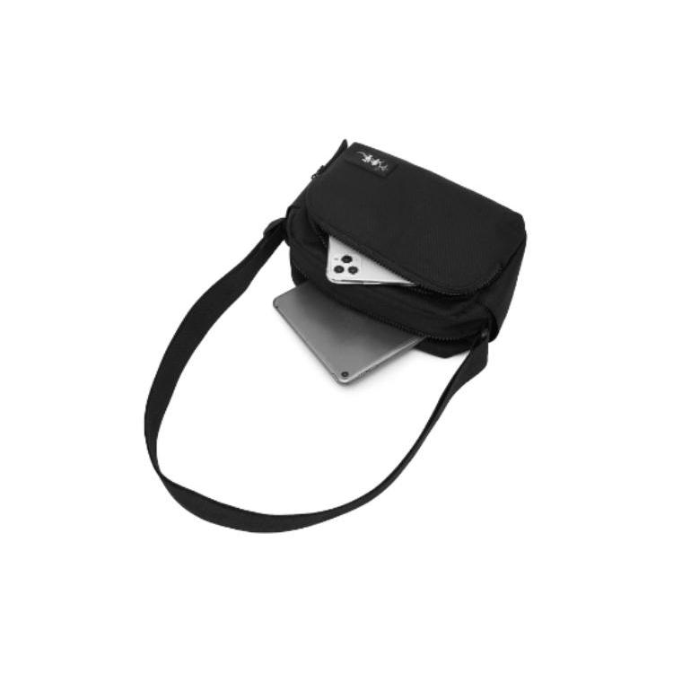 New LiNing Chinese Culture Series Polyester Shoulder Bag, Crossbody Bag Regular Unisex Black ABDU105-1