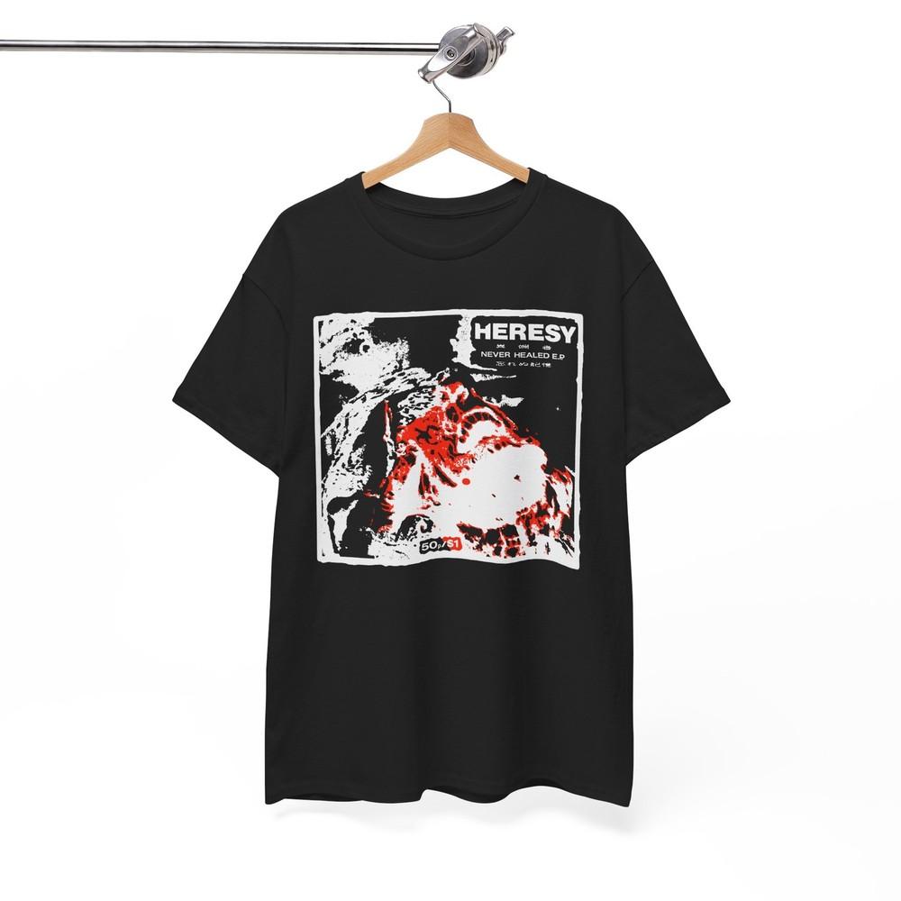 

Heresy TeeShirt Never Healed Flexi ep UK Hardcore UNISEX SHIRT Unisex T-Shirt S