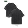 European sizes Men's Vintage Washed T-Shirt with Print Soft Breathable Cotton Loose Fit Round Neck Short Sleeve Tee Suitable for Casual Streetwear