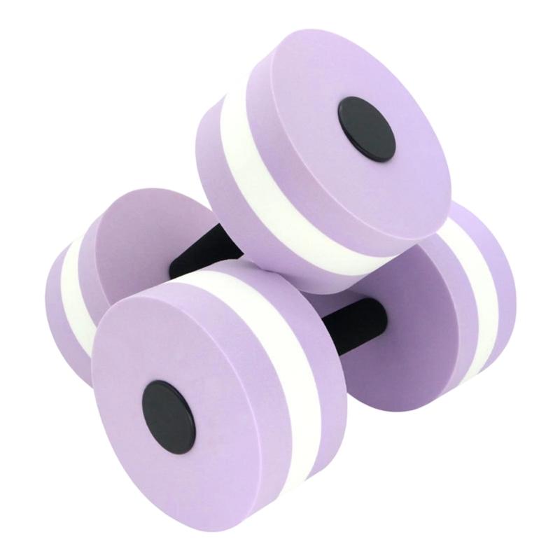 2Pcs Highly Density EVA Foam Dumbbell Aquatic Exercise Dumbells Fitness Barbells Water Fitness Exercises Equipment