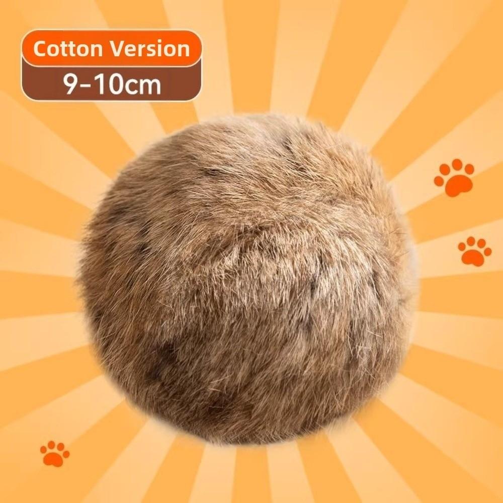 Gifts Self-entertaining Rabbit Fur Ball Cat Training Pet Supplies Soft Fluffy Cat Ball Pet Prey Ball for Kicks Chase Games