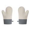 2Pcs Oven Gloves Silicone Thicken High Temperature Resistant Anti-burn Microwave Silicone Non-slip Gloves Kitchen Baking Mitt
