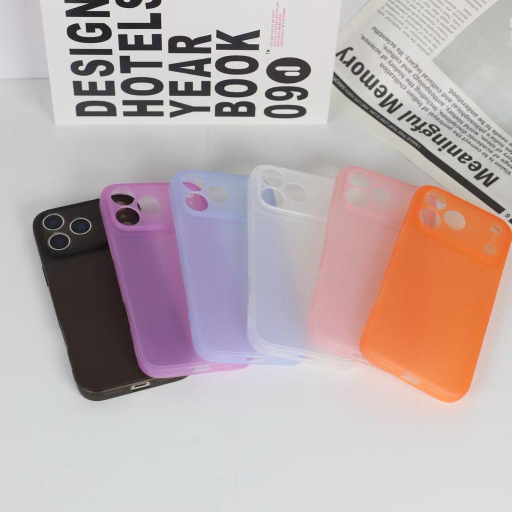 Frosted Trendy Color Soft Case for Apple iPhone 14/15/17/16 Pro Max