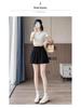 Women's High-Waist Ice Silk Acetate Shorts: Summer 2026 A-line Wide-Leg, Slimming, Loose Casual Pants