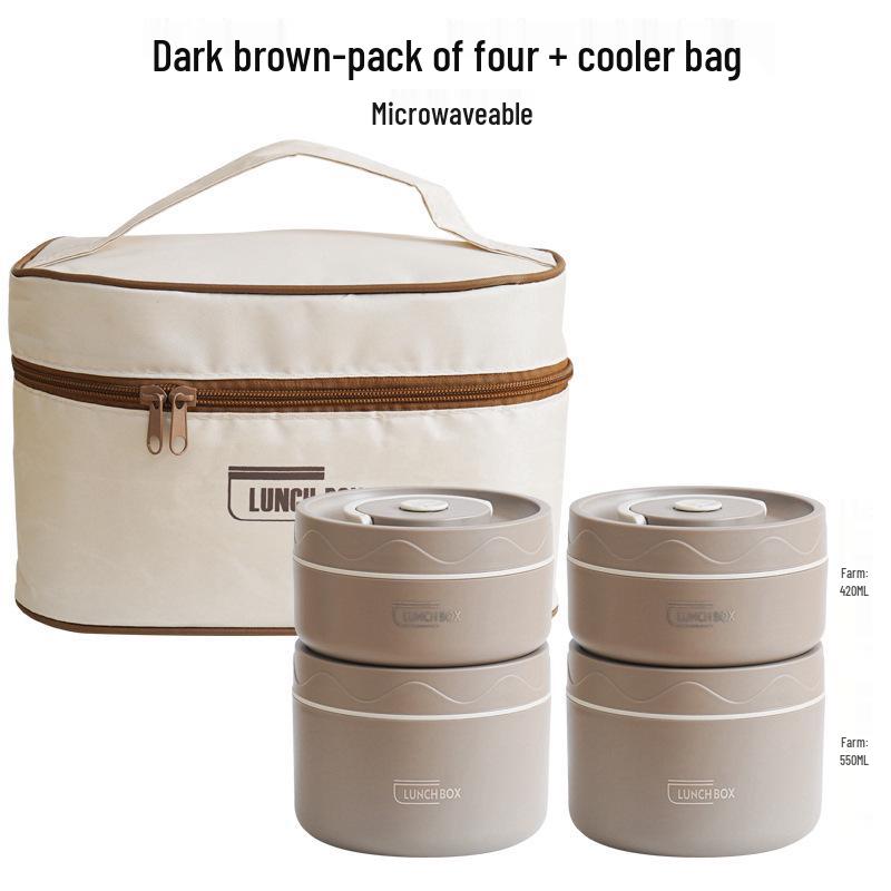 304 Stainless Steel Multi-layer Insulated Bento Box for Home or Office - Portable Single-Person Lunch Container