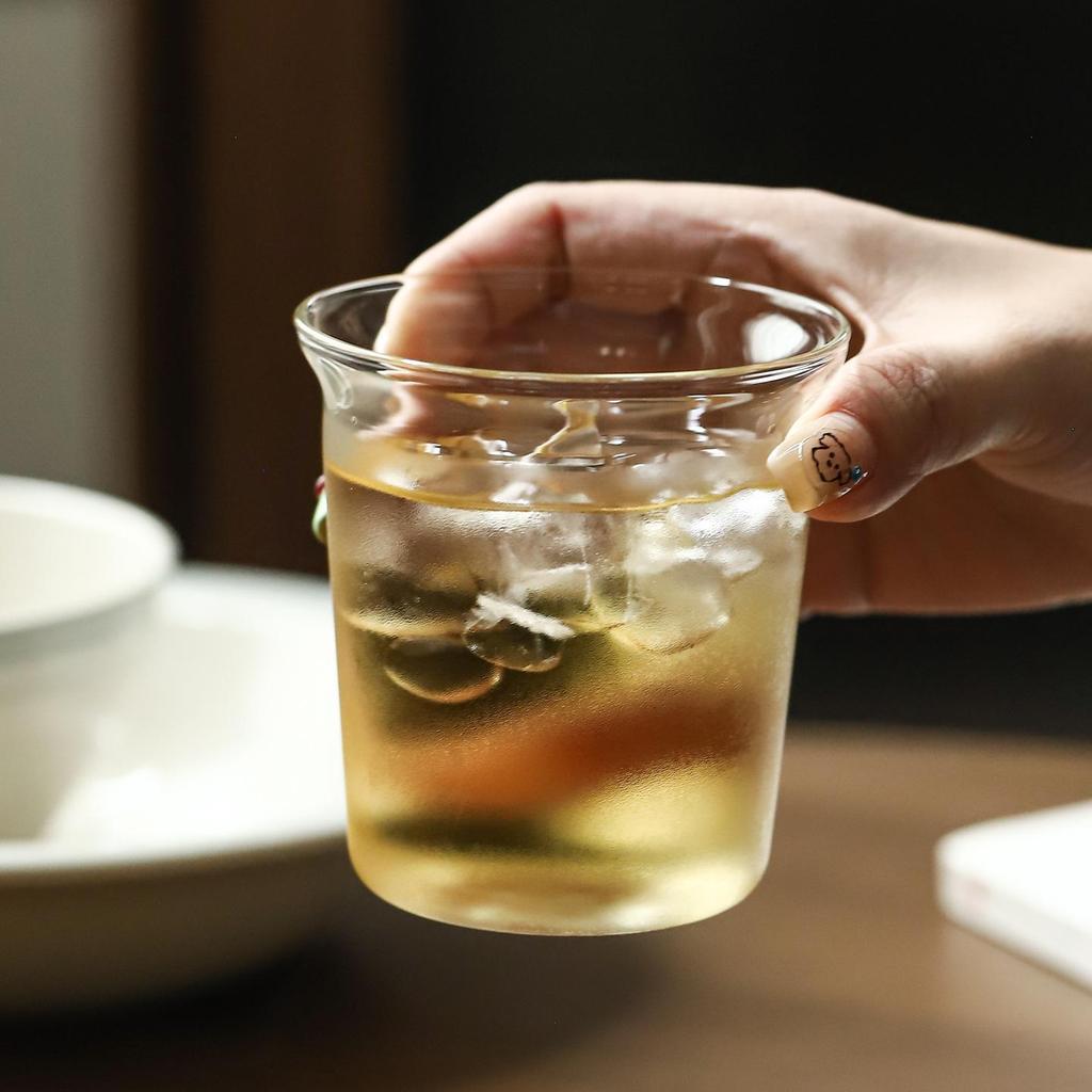 Hohe Borosilikatglas Anti-Spritz Kaffeebecher - Café-Stil für Kaltgetränke und den Heimgebrauch