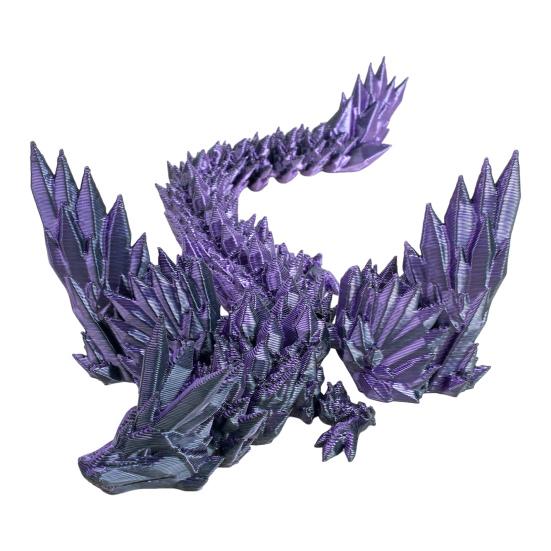 3D Printed Flying Dragon Figurine Movable Joints Colorful Dragon Figure Articulated Winged Dragon Model Fidget Toy Desktop Decoration Ornament