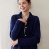 Women's Cashmere Lapel Sweater Coat - Thick, Knitted Base Layer for Autumn & Winter, Plus Sizes Available
