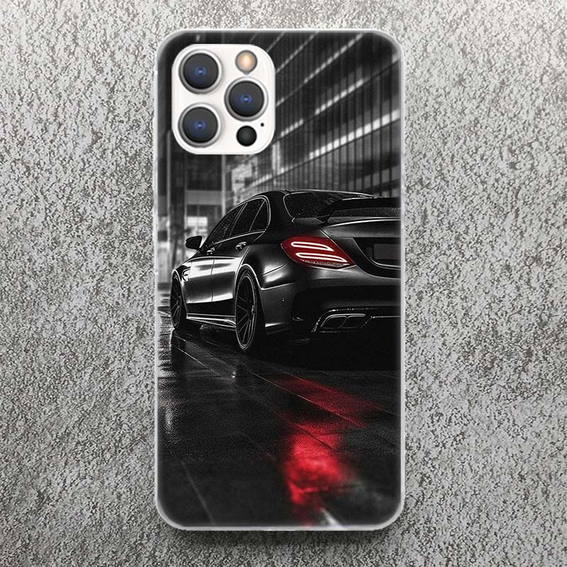 Sport Car C63 E63 S63 G63 Phone Case For Apple iPhone 16 15 14 13 12 11 Pro Max Mini XS XR X 7 Plus 8 + SE Soft Silicone Print S