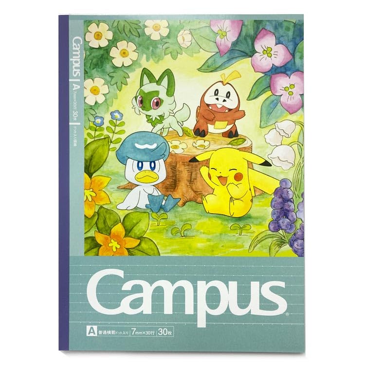 Showa Note Campus Notebook 609681 One Scene Art Showa Note Pokémon A-ruled A-design Pokémon