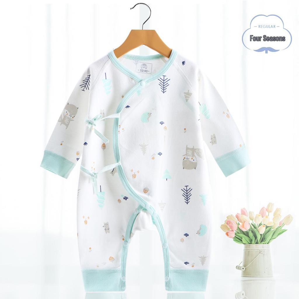 Newborn Baby Jumpsuit - Pure Cotton, Spring & Autumn, 0-6 Months, Base Layer & Crawling Rompers.