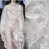 Pearlescent Glossy and Transparent Crystal Gauze Fabric Suitable for Wedding Dresses Evening Gowns and Designer Clothing Fabrics