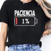 Fashion Simple T Shirt Vibrant Spanish Letter Print Short Sleeve Round Neck Unisex Casual Summer Breathable Allmatch Tshirt