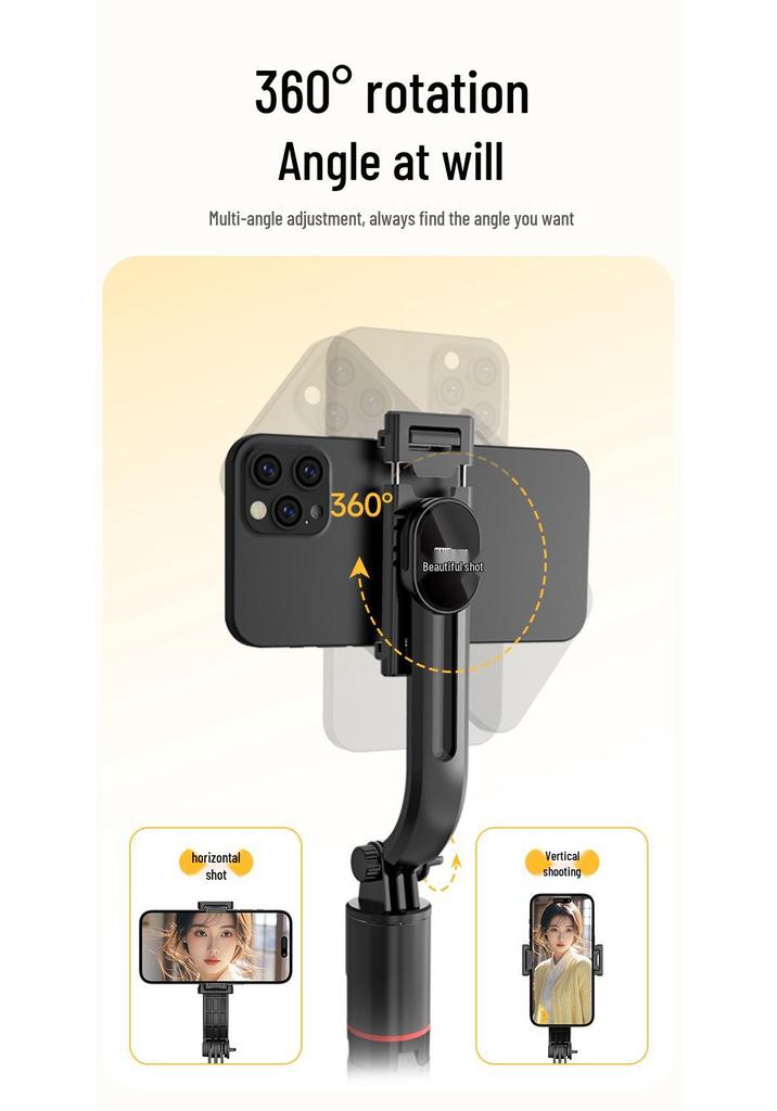 L12-TT Retractable Anti-Shake Selfie Stick Tripod with Bluetooth Remote and Custom Logo.