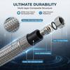 304 Stainless Steel Braided Hose G3/4 Female Thread Water Inlet Pipe Flexible Connector for Faucet Toilet Water Heater