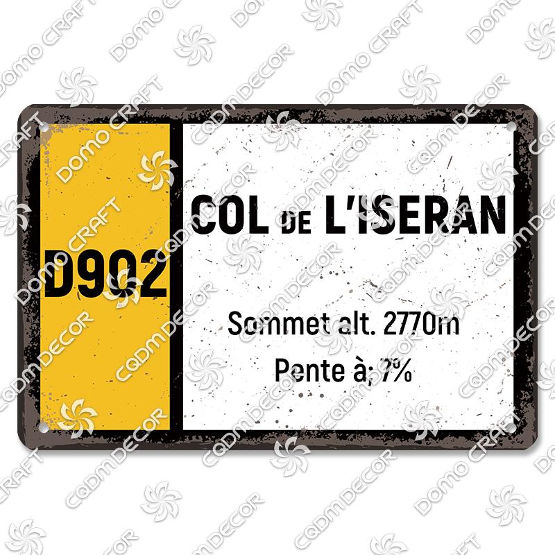 Berg Höhe Poster Metall Blechschilder Col De La Madeleine Hautacam Metallplatte Wanddeko Club Pub Wohnzimmer Zuhause