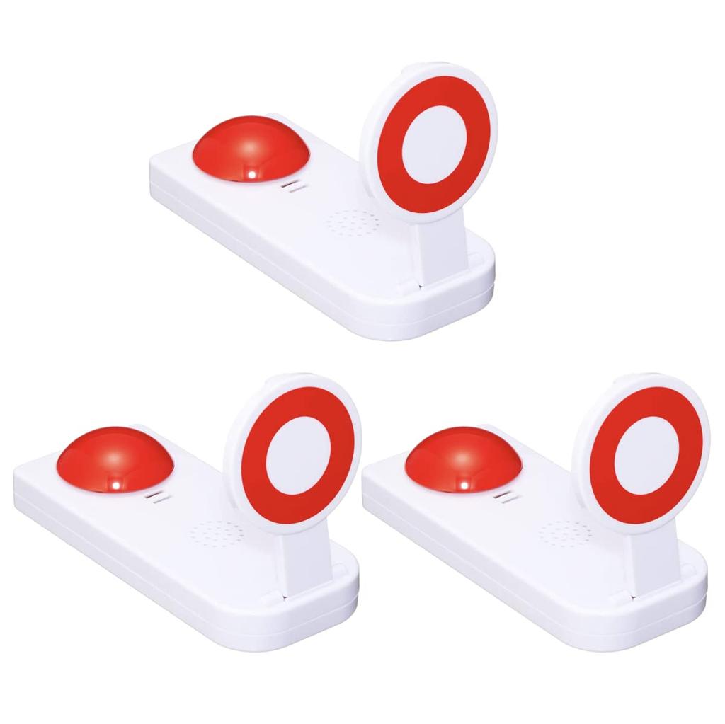 ENN LLC Ping Pong Buzzer Quick Press Answer Quiz Button Ping Pong Ping Pong Boo Party Goods (Set of 3)