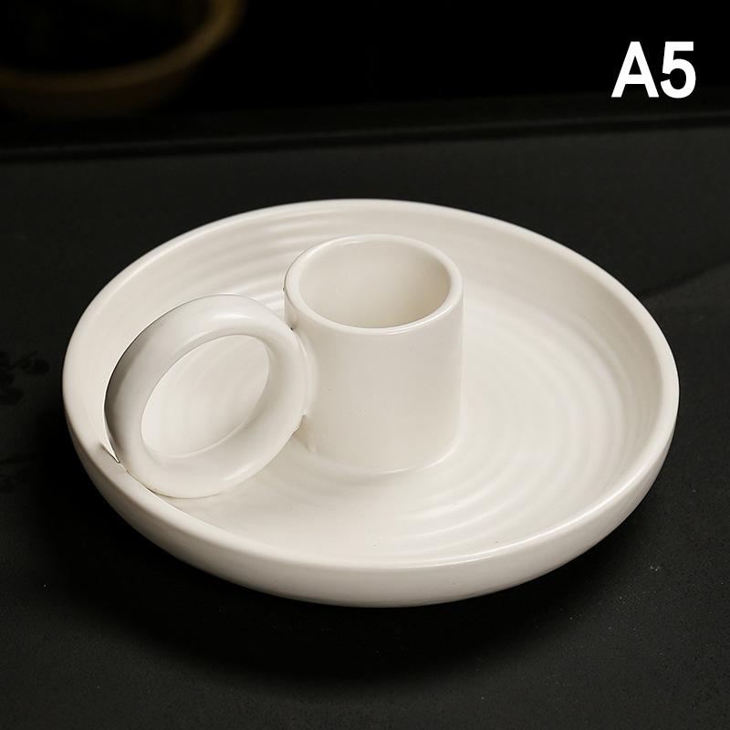 Keramický držák na Palo Santo, kadidelnice na tyčinky, držák na šalvěj, držák na kadidlo, podložka na popel pro meditační/jógovou místnost