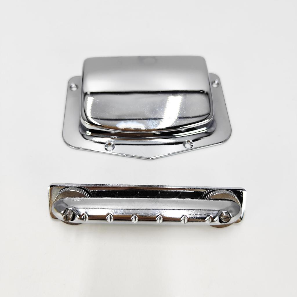 LP Adjustable Fixed Electric Guitar Bridge Tension Plate Bridge and Bridge Cover Protective Cover Bridge Housing