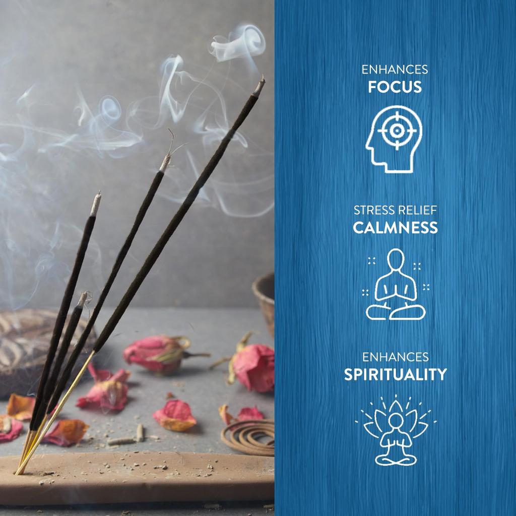 HEM Incense Sticks Hexapack Frankincense Myrrh Scent X 1 Box Frankincense Myrrh For Purification & 6-sided (20 Sticks) [Product] &