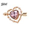Strong Buckle Brooch Vintage Style Brooch Cupid Heart Arrow Shape