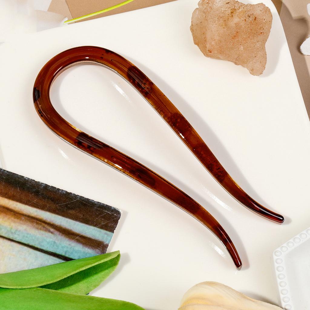 Matte Hair Forks Hair Sticks Goat Horns U-Shape Hair Comb Bun Hairpin Women Girls Hairstyle Hair Accessories Headband Hairstyle