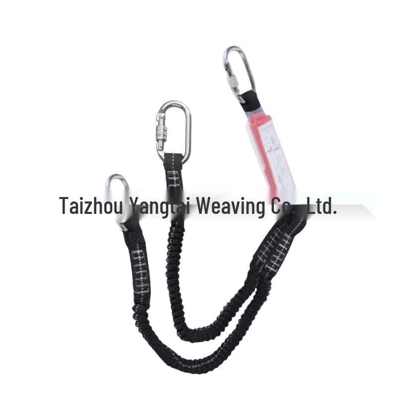 Elastic Safety Lanyard for High-Altitude Work 1