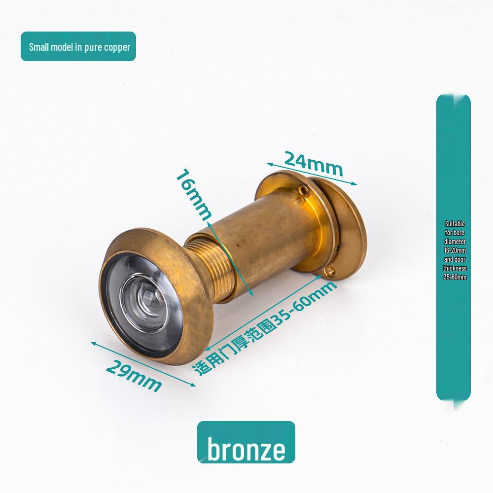 Zinc Alloy Adjustable Peephole Viewer - Anti-pry HD Cat Eye for Apartment Doors