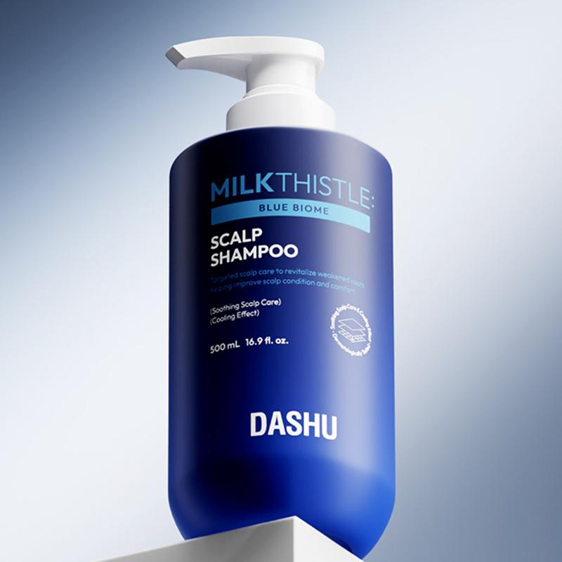 DASHU Shampoo Diário para Couro Cabeludo Bioma Azul Cardo Mariano 500ml