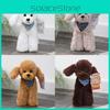 Plüsch Pudel Hund Stofftier Spielzeug Mit Blumenmuster Schal Design Für Kinder Geschenk Und Sammlung