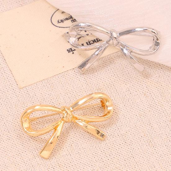 2Pcs Bowknot Lapel Pins Cute Bow Brooch Pins Women Fashion Collar Pin Stylish Accessory for Scarves Shawls Sweaters Dresses Hats