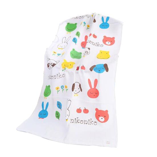 Badetuch, atmungsaktive, feuchtigkeitsabsorbierende Baumwolle, weiche Babyhandtuchdecke für den täglichen Gebrauch