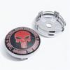 4pcs Skull Logo Emblem Car Wheel Center Caps 60MM 56MM Wheels Hub Cap Skulls Heads Badge Rim Hubcaps Dust Cover Car Accessories