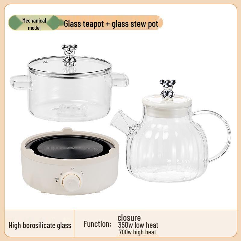 Health Pot: Multi-Function Electric Kettle for Chinese Medicine, Tea, Soup, and Porridge with Thickened Glass and Fully Automatic Features.