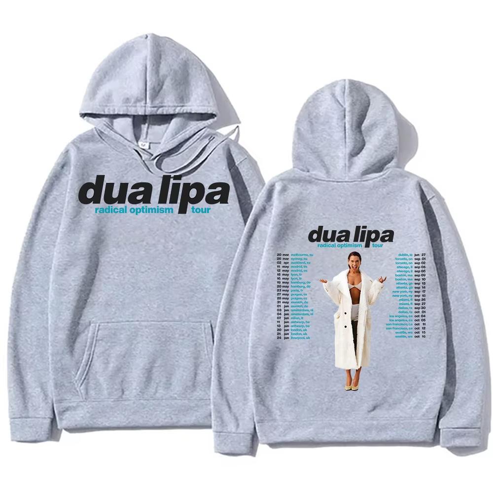 Radical Optimism Tour Hoodies Dua-Lipa Sweatshirts Popular Trends Unisex Pullovers High Street Loose Casual Clothes Tops Coats