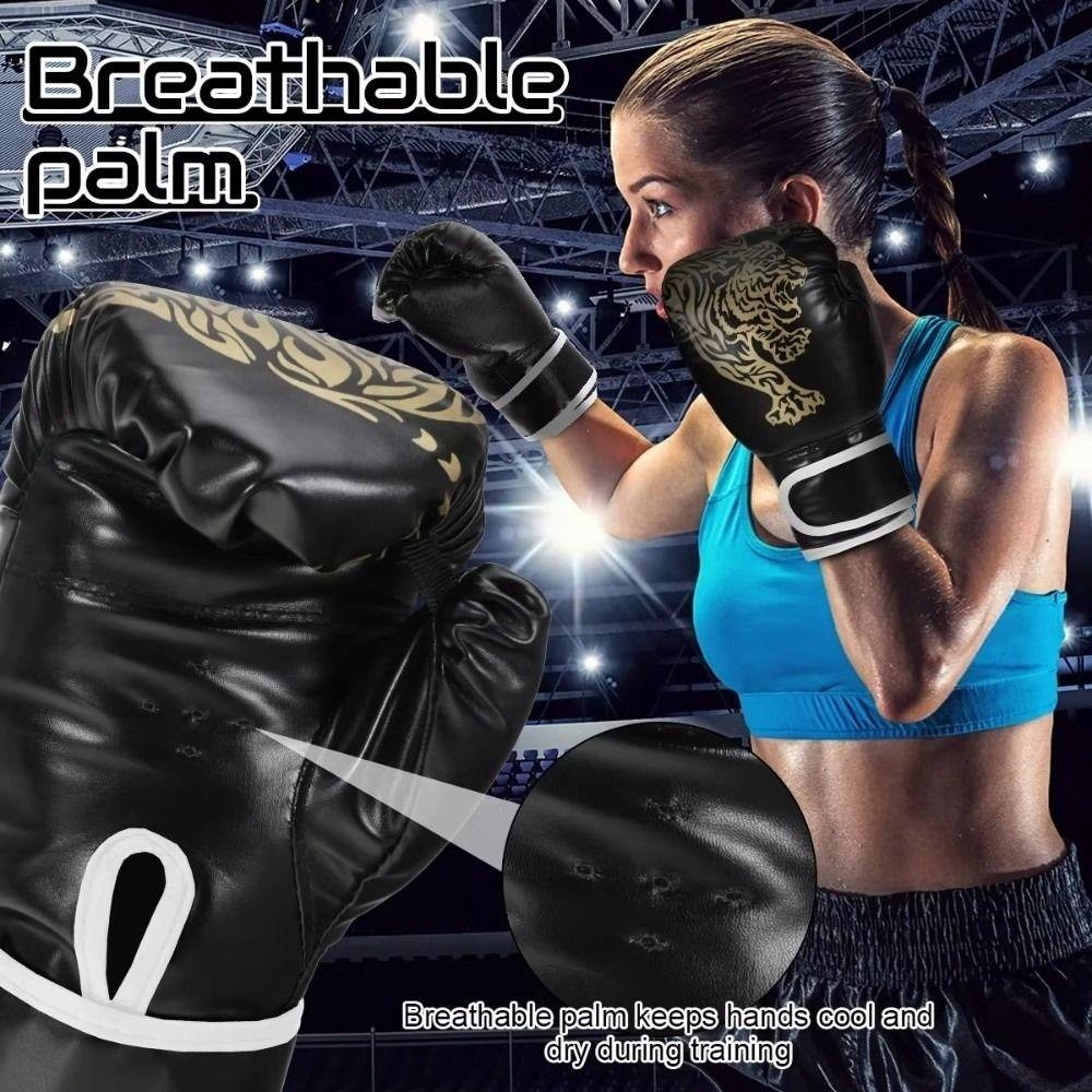 PU Leather Sparring Gloves Muay Thai Boxing Gloves Kickboxing Gloves Boxing Training
