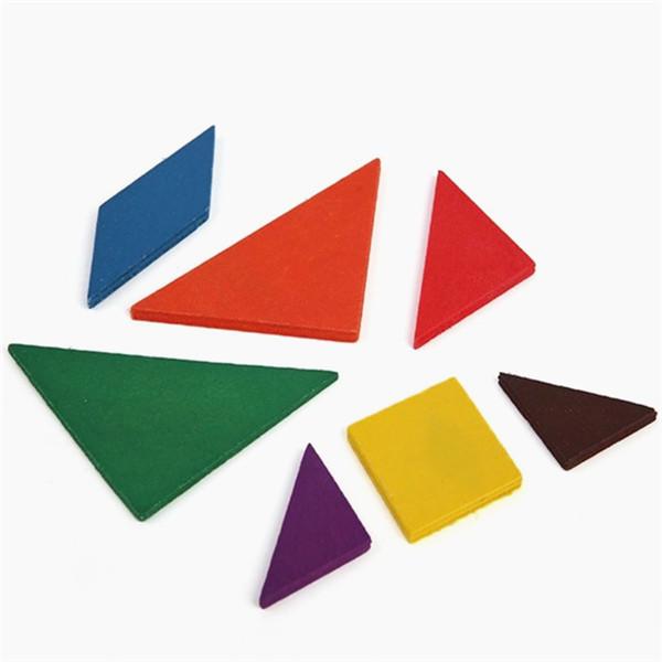 Jucărie din lemn Tangram Brain Teaser Puzzle educațional pentru dezvoltare jucărie pentru copii de calitate superioară