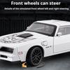 1:32 Scale Firebird Hellcat Car Model Toy Metal Diecast Sound Light Vehicle Shock Absorption Models Collection Gift for Children