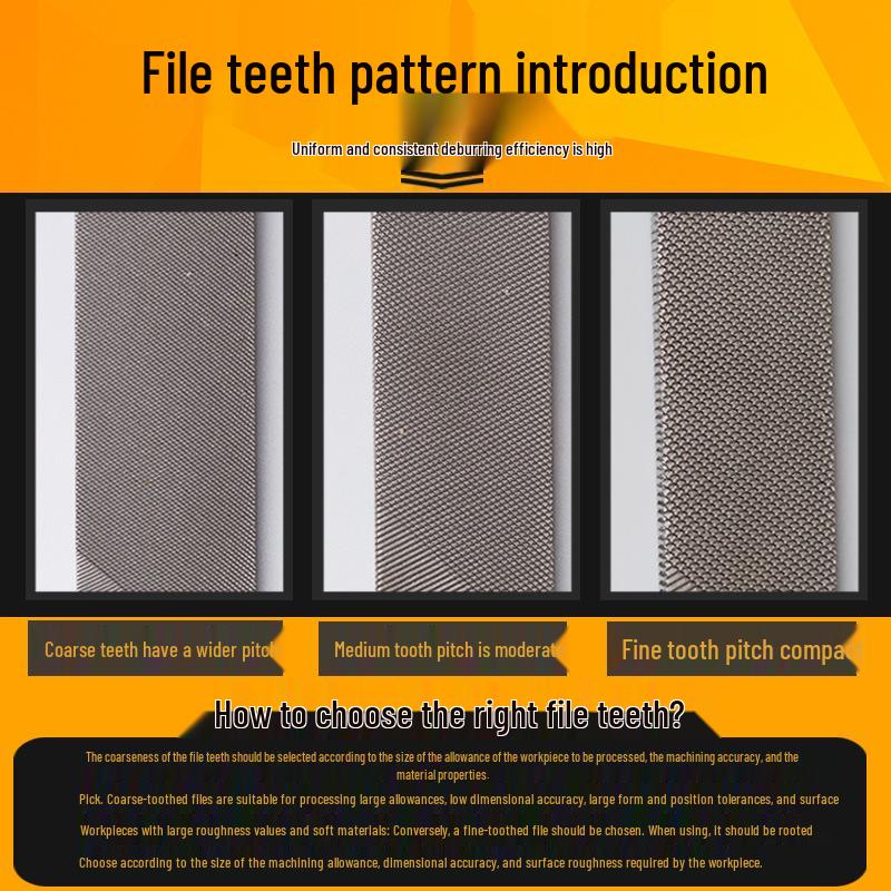 Šanghajské Gong Kovobrusné Nástroje: Ploché, půlkulaté a trojúhelníkové pilníky pro zpracování dřeva